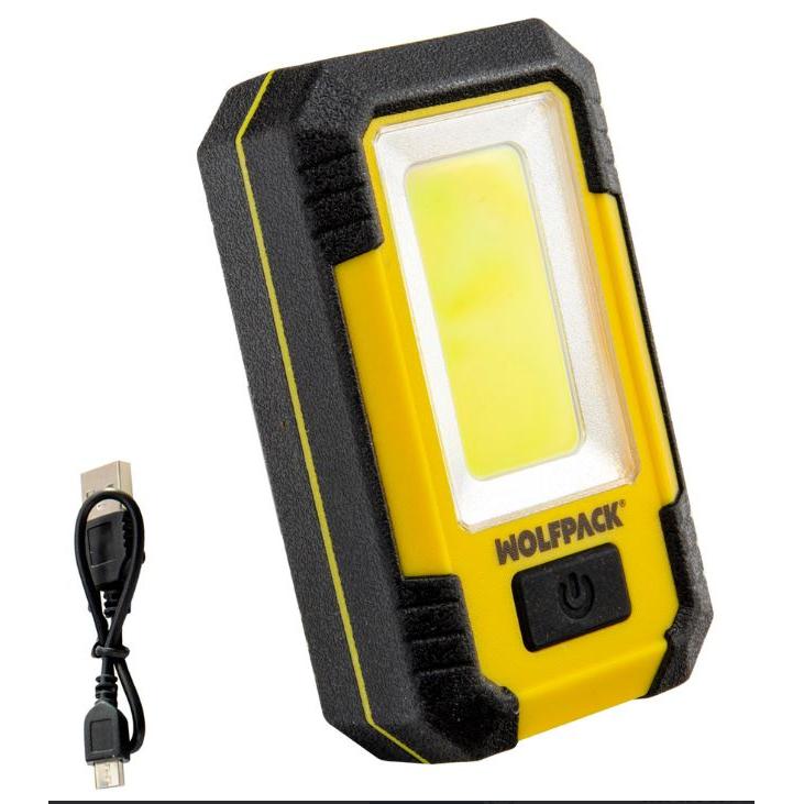Linterna LED recargable para uso doméstico y profesional, iluminación potente y duradera, ideal para trabajo en interiores y exteriores
