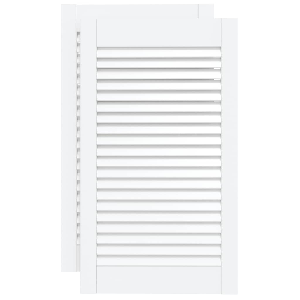vidaXL 2x Puertas Persiana 69x39,4cm Celosía Color Blanco,  Natural, y mas