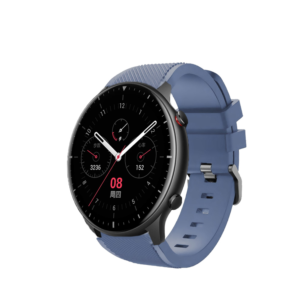 Correas de silicona para Amazfit GTR GTR 2 GTR 3 GTR 4 GTR 2e pulseras de colores para reloj inteligente smartwatch, tejido suave impermeable cierre con hebilla
