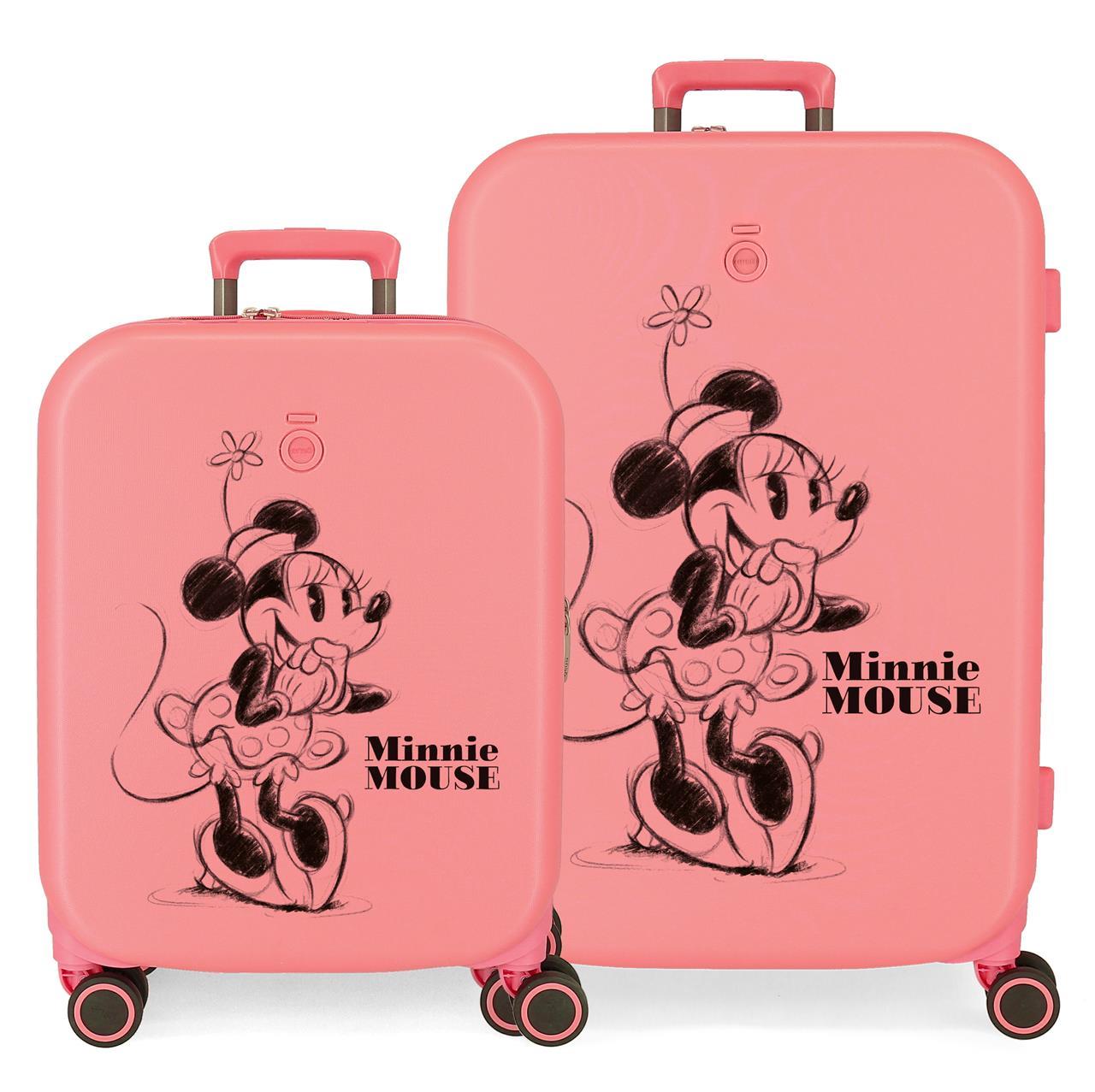 Disney Minnie Juego De Maletas ABS Rígida Happiness