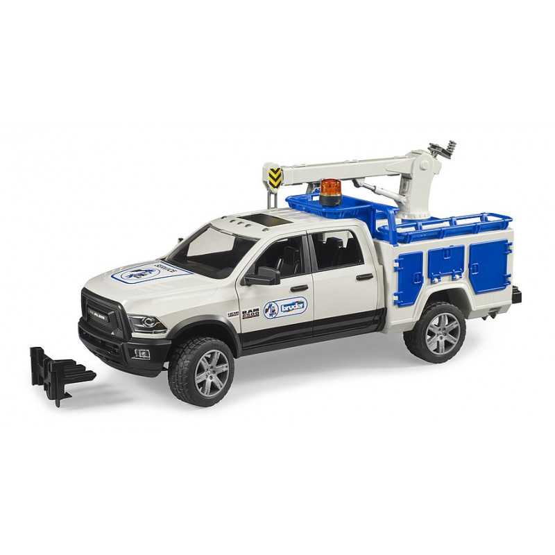 Bruder RAM 2500 Camión Auxiliar con Grúa Industrial de Gran Rendimiento
