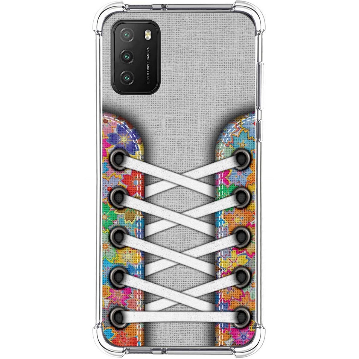 Tumundosmartphone Funda Silicona Antigolpes para Xiaomi POCO M3 / Redmi 9T diseño Zapatillas 04 Dibujos