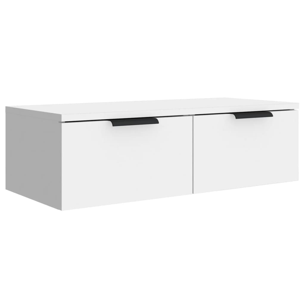 vidaXL Armario de pared madera de ingeniería 68x30x20 cm Blanco, Negro, Roble Sonoma Mueble Almacenaje Estantería para Oficina, Estudio, Dormitorio Estantería/Librería/ mueble de Almacenamiento