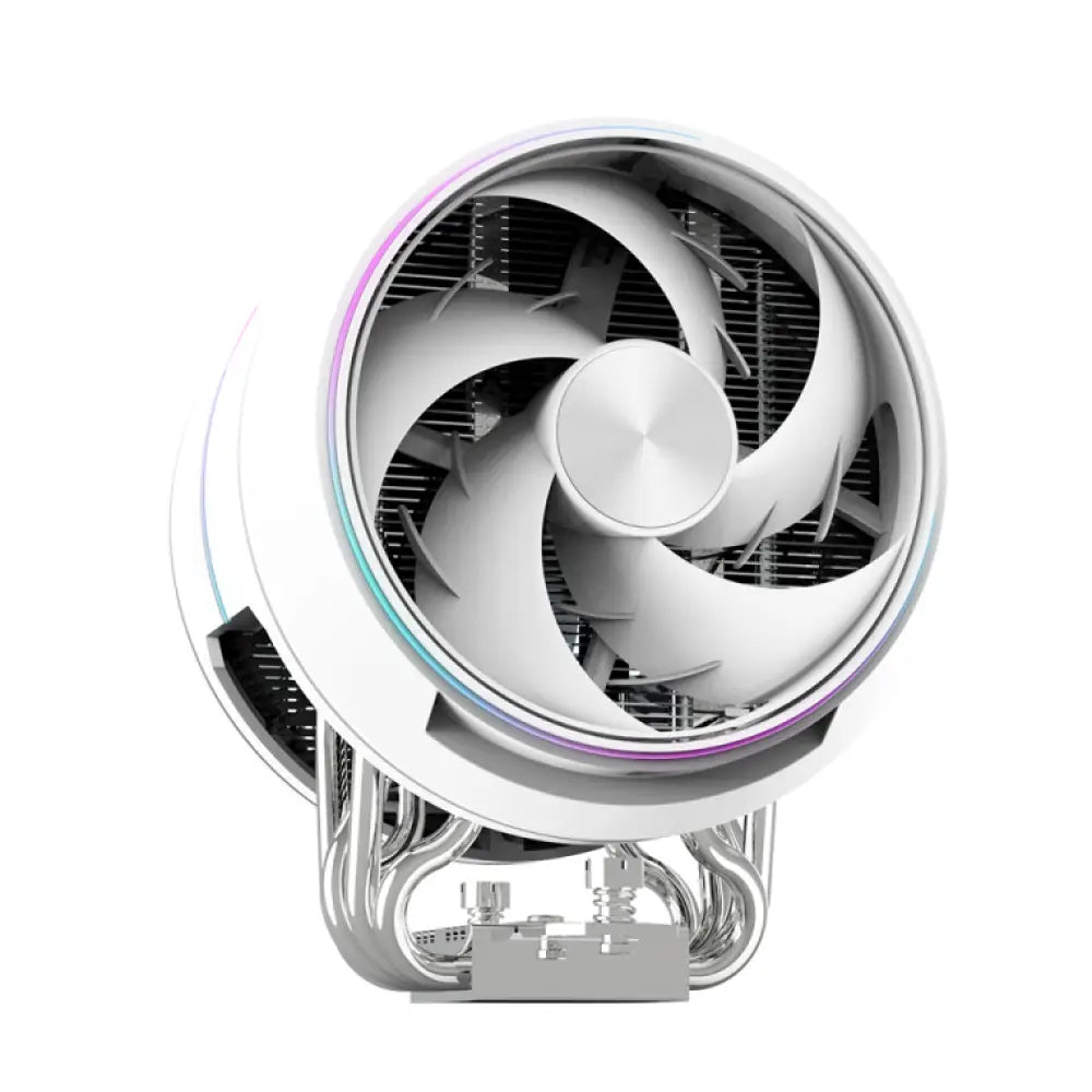 Ventilador CPU Refrigeración Aire Zalman Socket AM4/AM5/LGA1200/1700/1851 120mm ZET5 ARGB Blanco