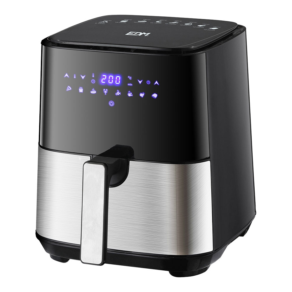 Freidora de aire con pantalla led 5 l *** promoción regalo 1 ud ref. 07788 - papel freidora de aire ø17 cm 100 uds ***