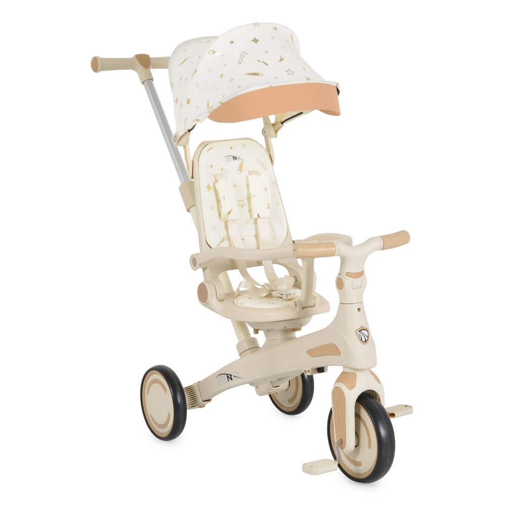 Triciclo Evolutivo 4 en 1 JUNO Byox con Asiento Reversible, Manillar Parental y Bicicleta de Equilibrio