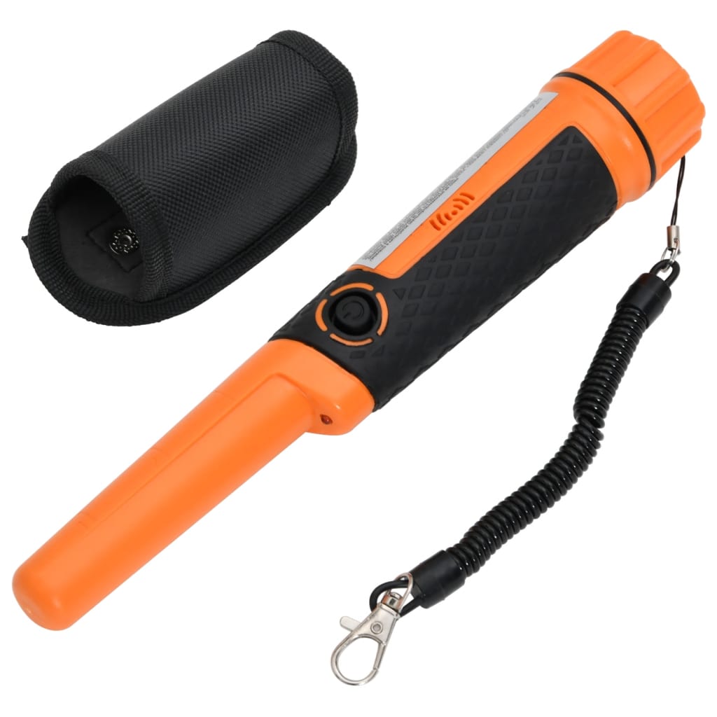 vidaXL Puntero detector de metales negro y amarillo Modelo without lcd, with lcd