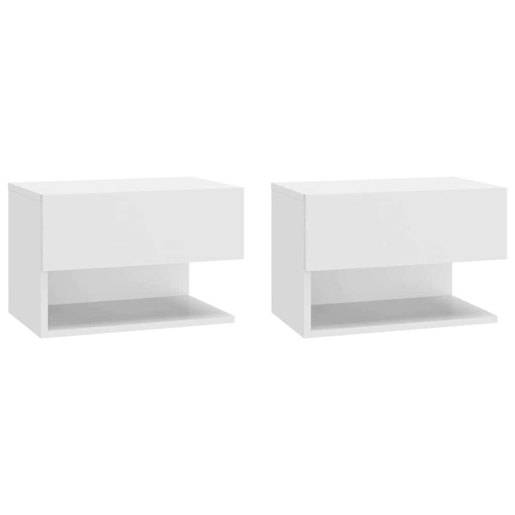 Vidaxl Mesita de Noche de Pared Pack 2 Unidades