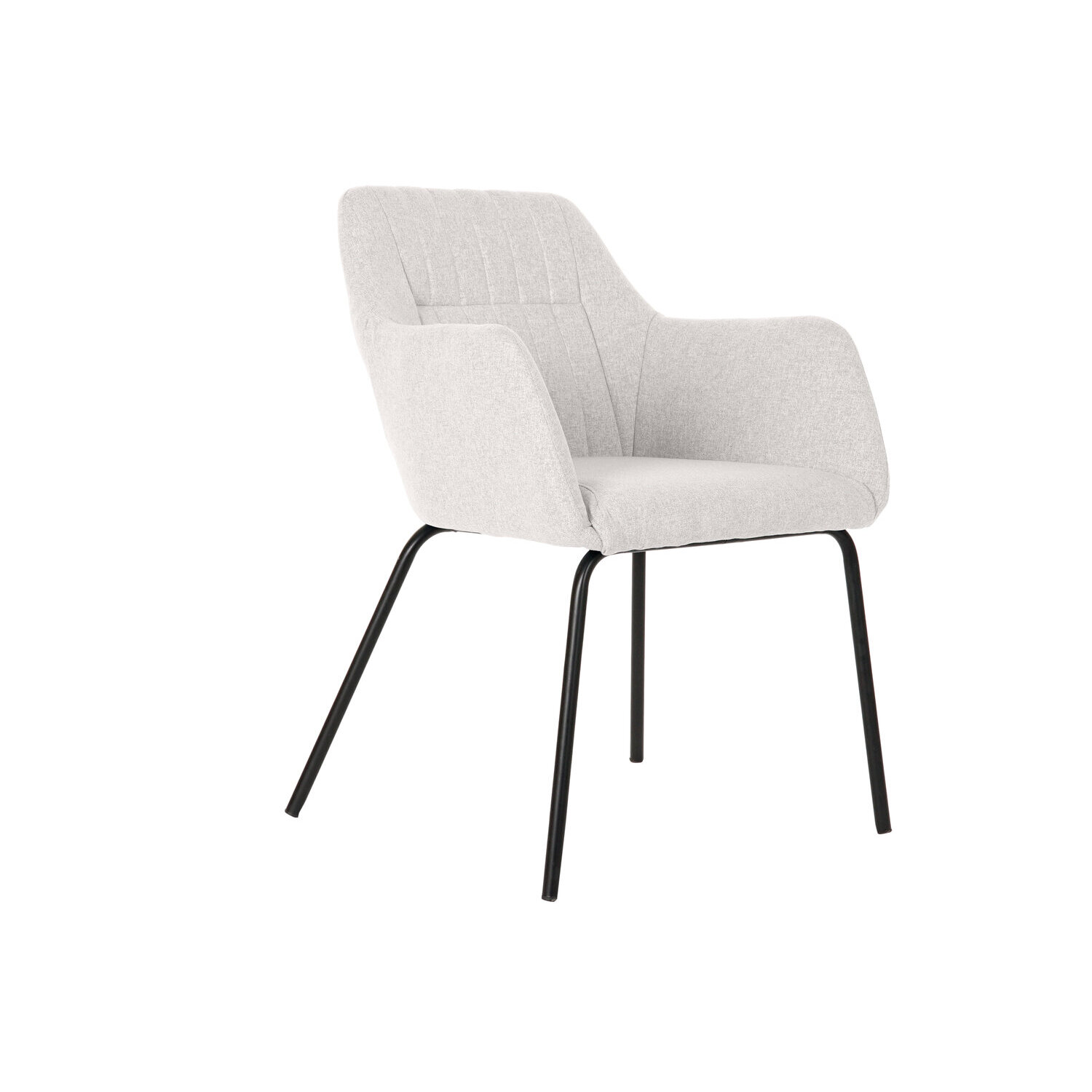 Silla poliester metal 59,5x60,5x78 beige , El mejor complemento para tu hogar.
