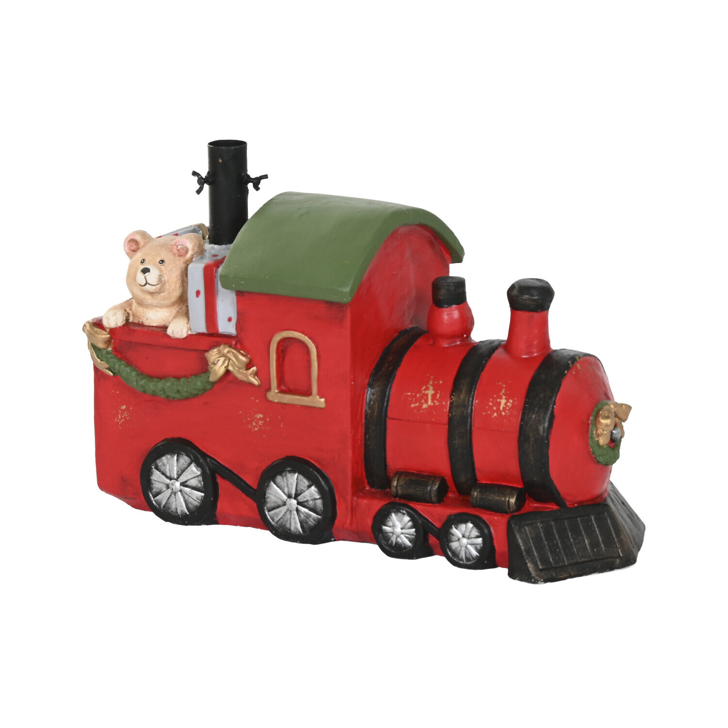 Base arbol magnesia 56x21,5x37 3,5x13cm tren , Navidad tradicional. La mejor decoración de navidad para tu hogar.