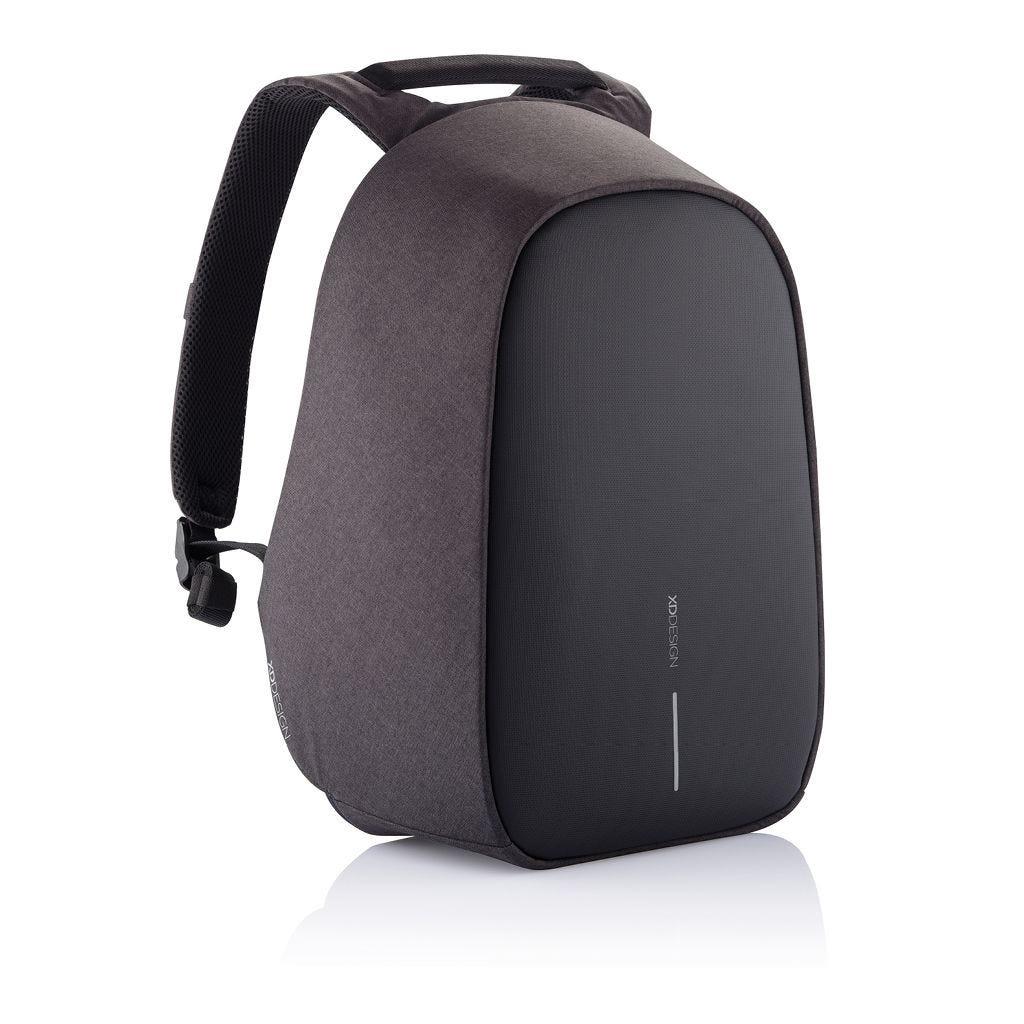 XD Design Bobby Hero XL 17" Anti-Theft USB Backpack for laptops and tablets, 21.5L capacity, weighs 1.1 kg, features compartments for devices, perfect for students and multifunctional use.