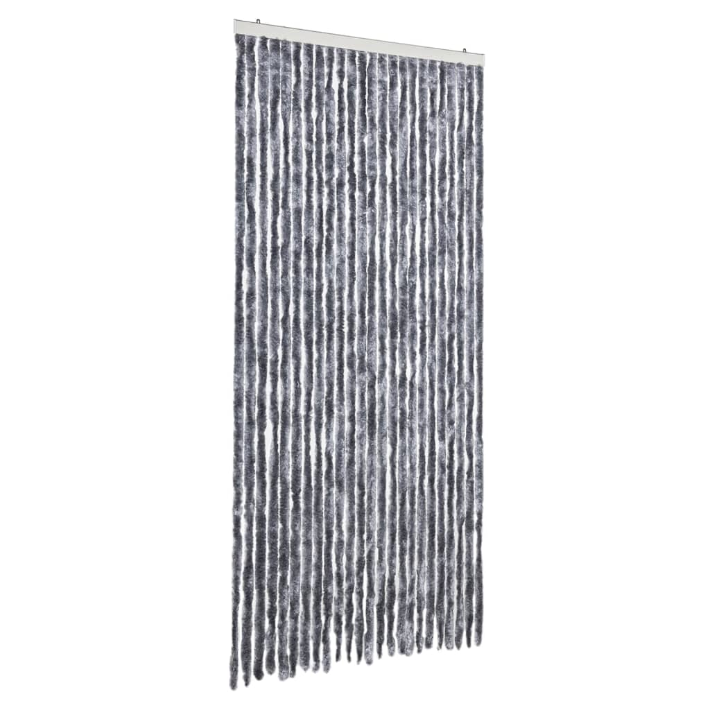 vidaXL Cortina Antimoscas Persiana Chenilla 100x230 cm Color dark brown and beige,  Marrón y beige,  Marrón y mas