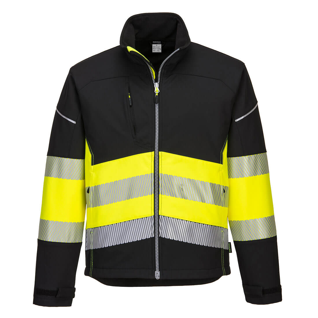 CHAQUETA SOFTSHELL DE ALTA VISIBILIDAD PW375BKY TALLA M - KUR 375Y M