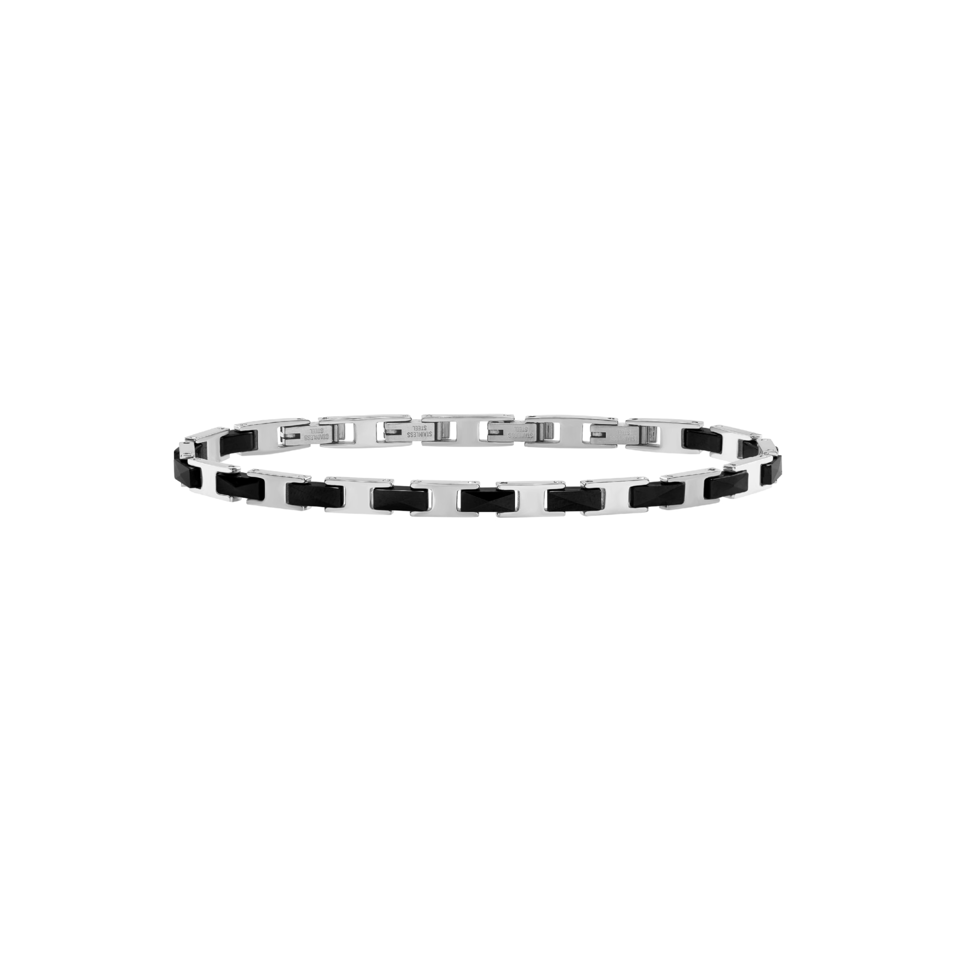 BREIL  Colección CERAMIC BRICK, Pulsera Hombre en Acero, CERAMICA, Ideas de regalos para Hombre
