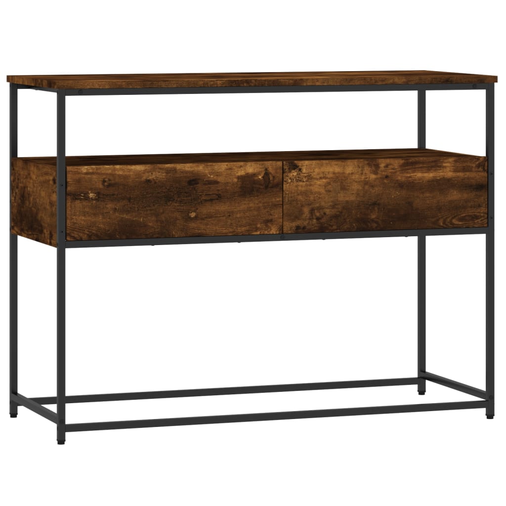Vidaxl Mesa Consola Madera de Ingeniería 100x40x75 Cm Negro