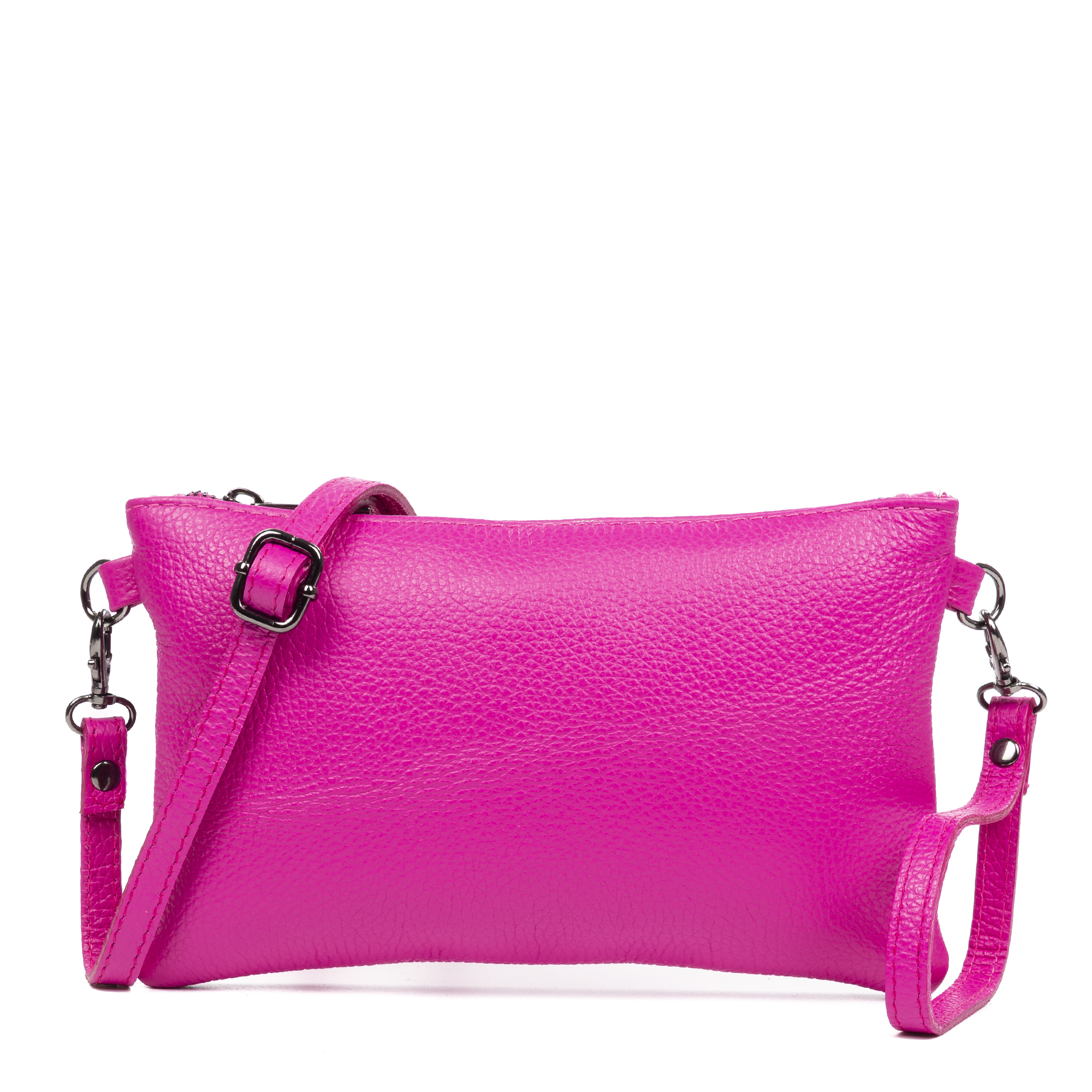 Firenze Artegiani. Albenga Bolso bandolera de mujer de piel auténtica acabado dollaro. Made in Italy. Vera Pelle Italiana.