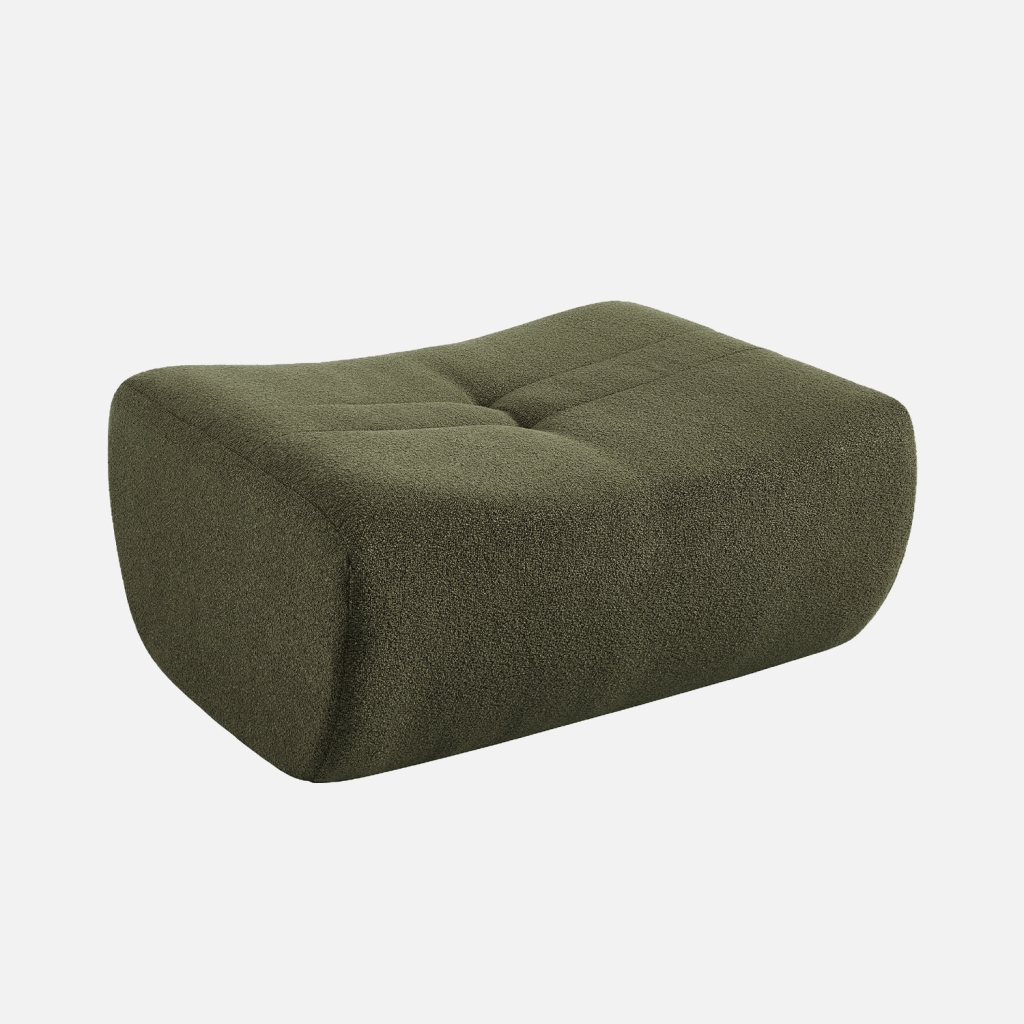 sweeek - Reposapiés para sillón Sokol de borreguito texturizado , Sokol borreguito , 88x70x35