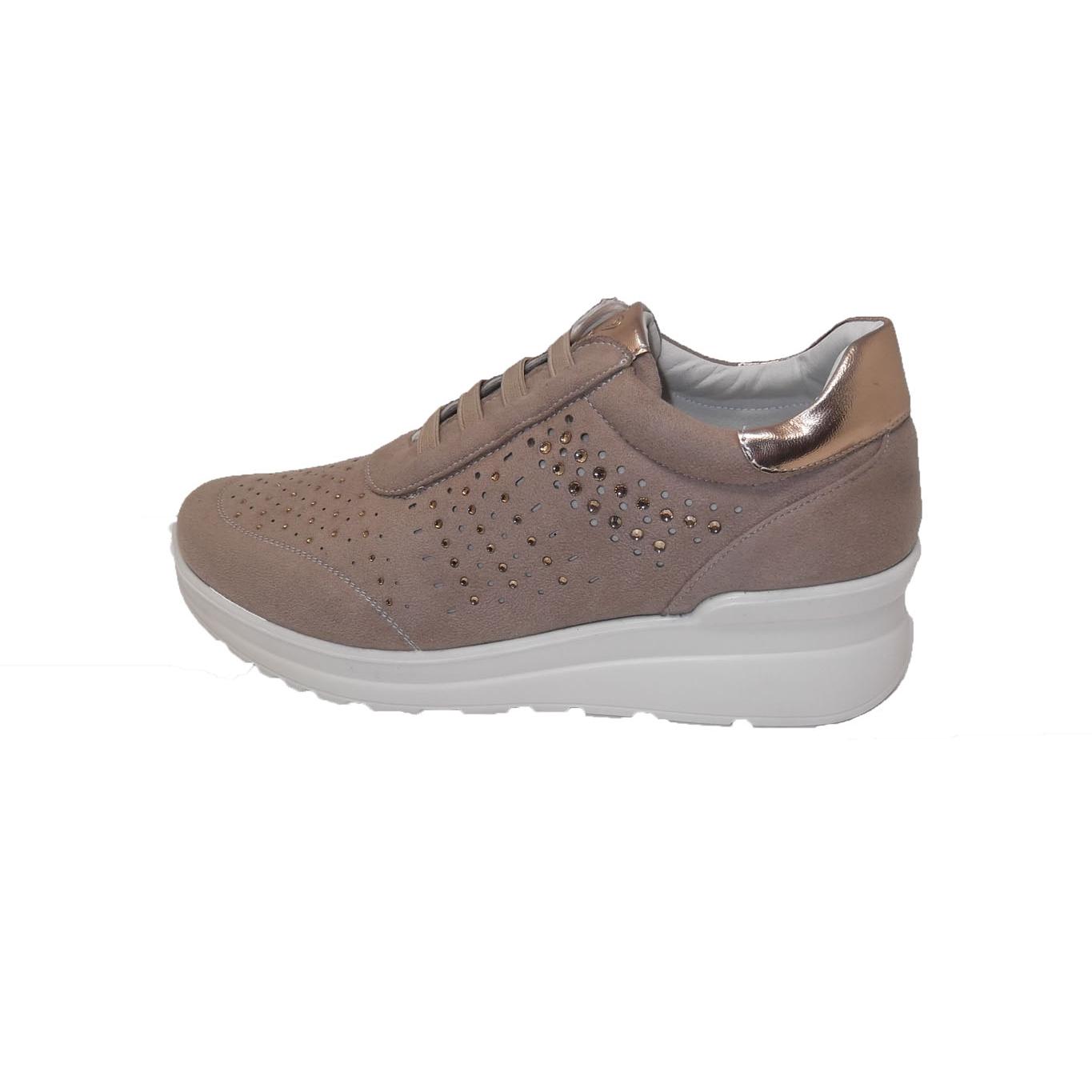 Zapatilla de Calle/De Mujer/Amarpies/Bamara/Colores Gris/Negro/Beige/Cierre Elástico/Cuña 2 cm