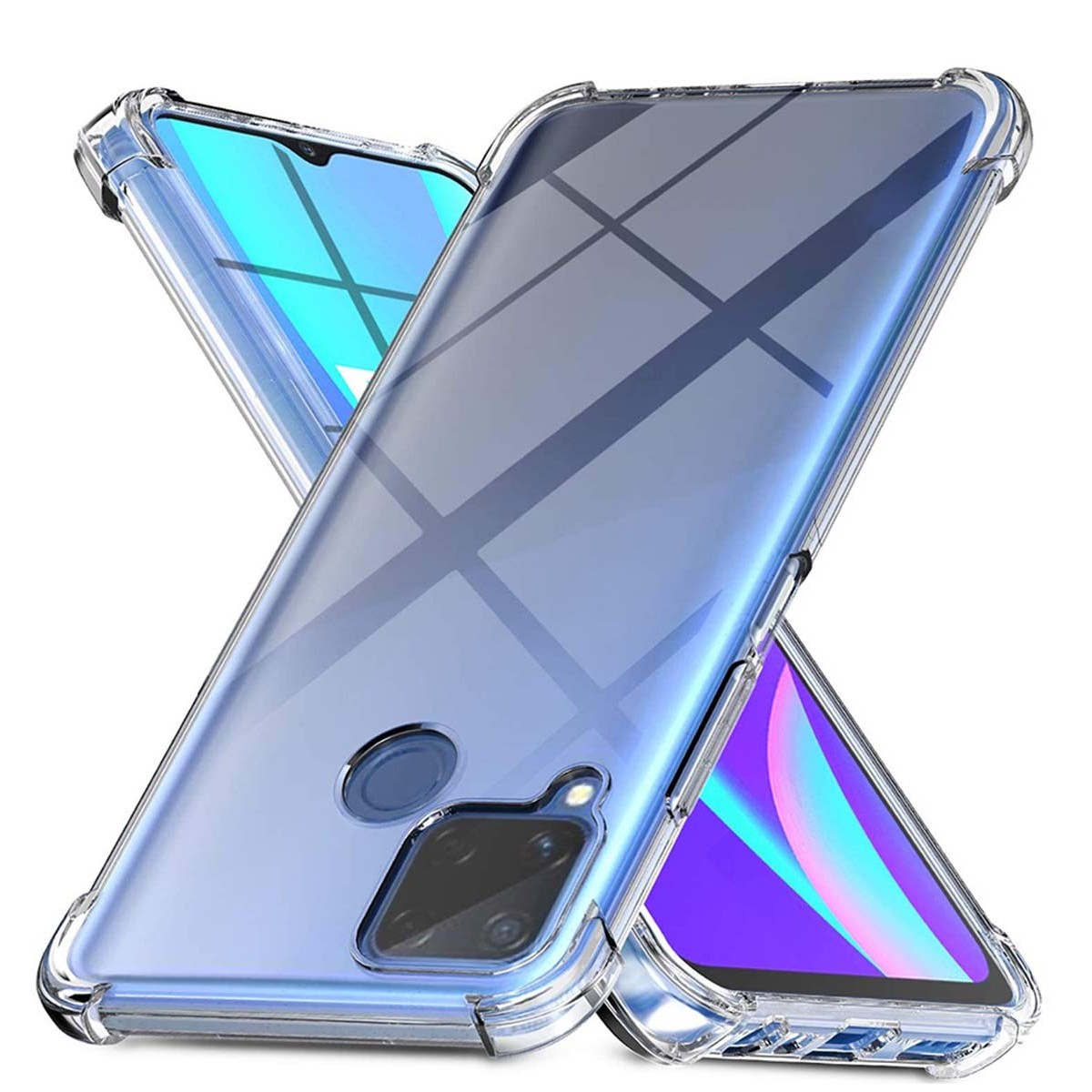 Tumundosmartphone Funda Gel Tpu Anti-Shock Transparente para Realme 7i / Narzo 30A