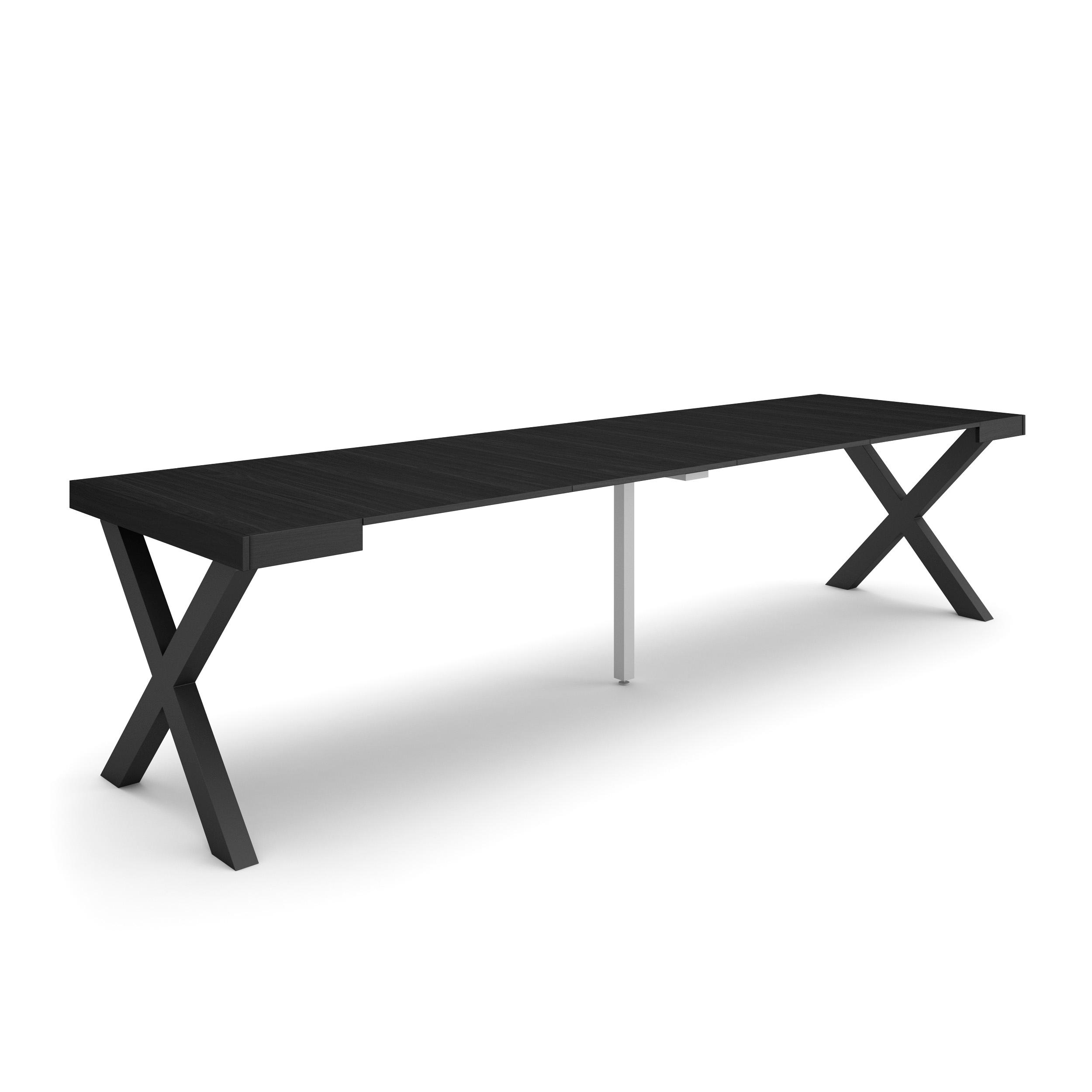 Skraut Home, Mesa Consola Extensible, Mesa Auxiliar, Tapa, 58/302x90cm, Práctica y Versátil, Varios colores disponibles