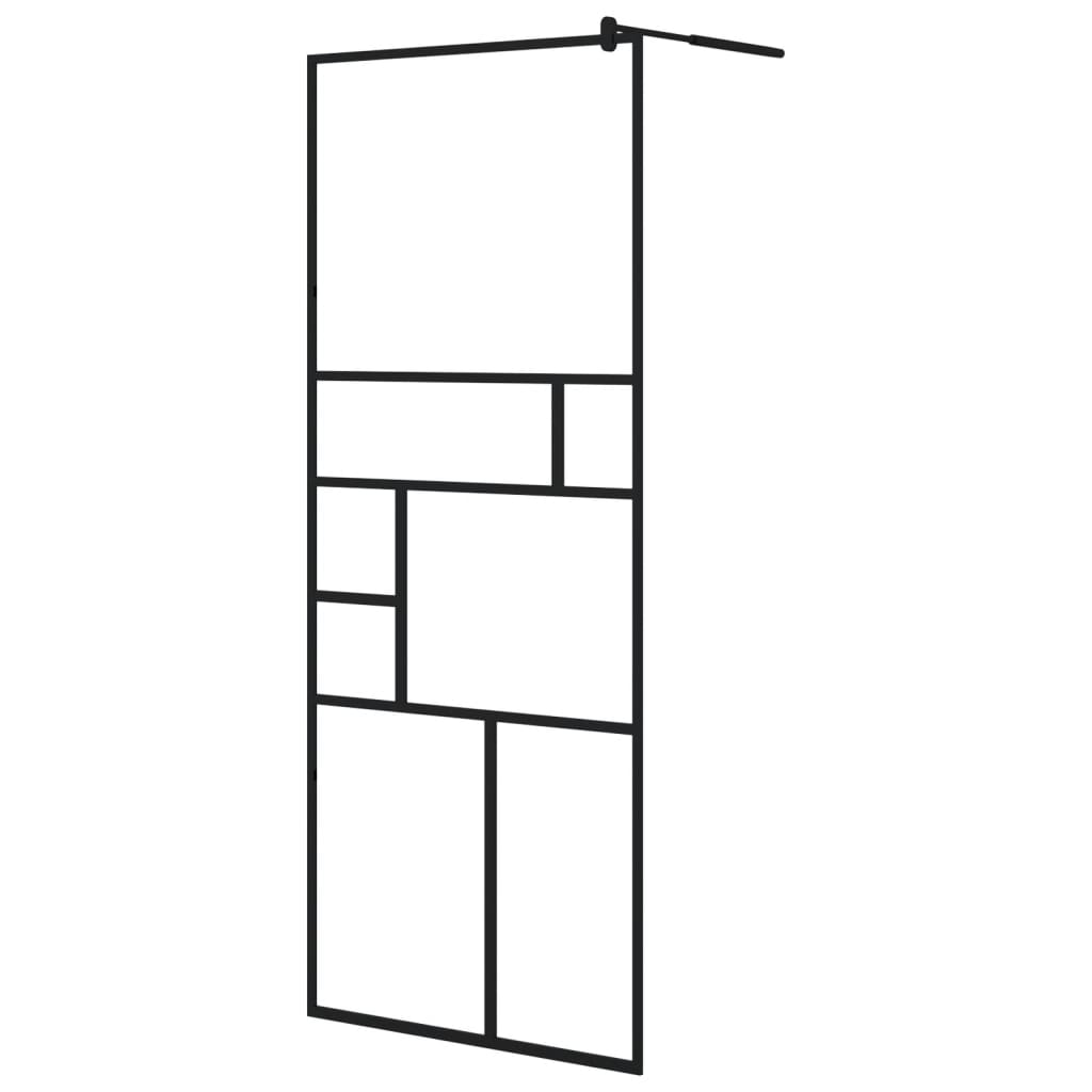 vidaXL Mampara de Ducha Accesible Vidrio ESG Baño Cuarto Cabina Pared Color Blanco,  Negro, y mas