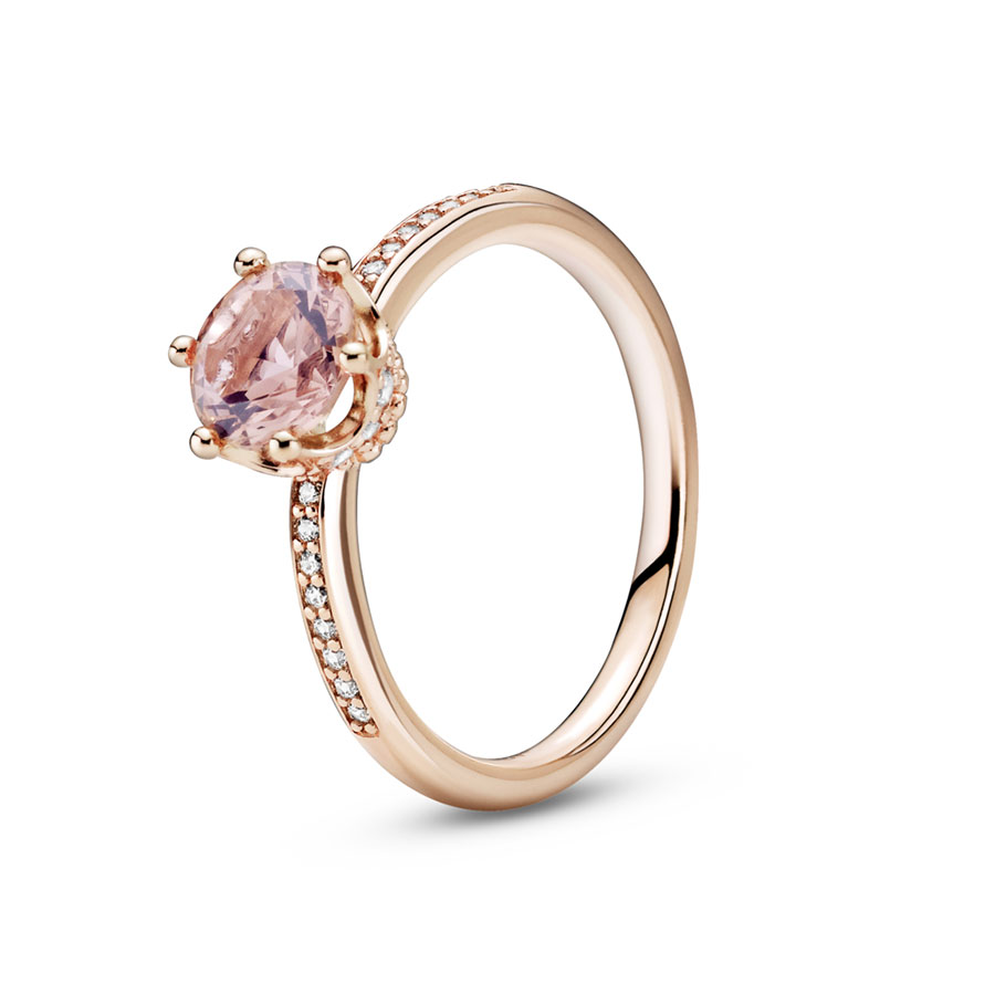 Pandora Pandora Rose Anillo en Pandora Rose Corona Rosa Brillante 188289C01 , para Mujer
