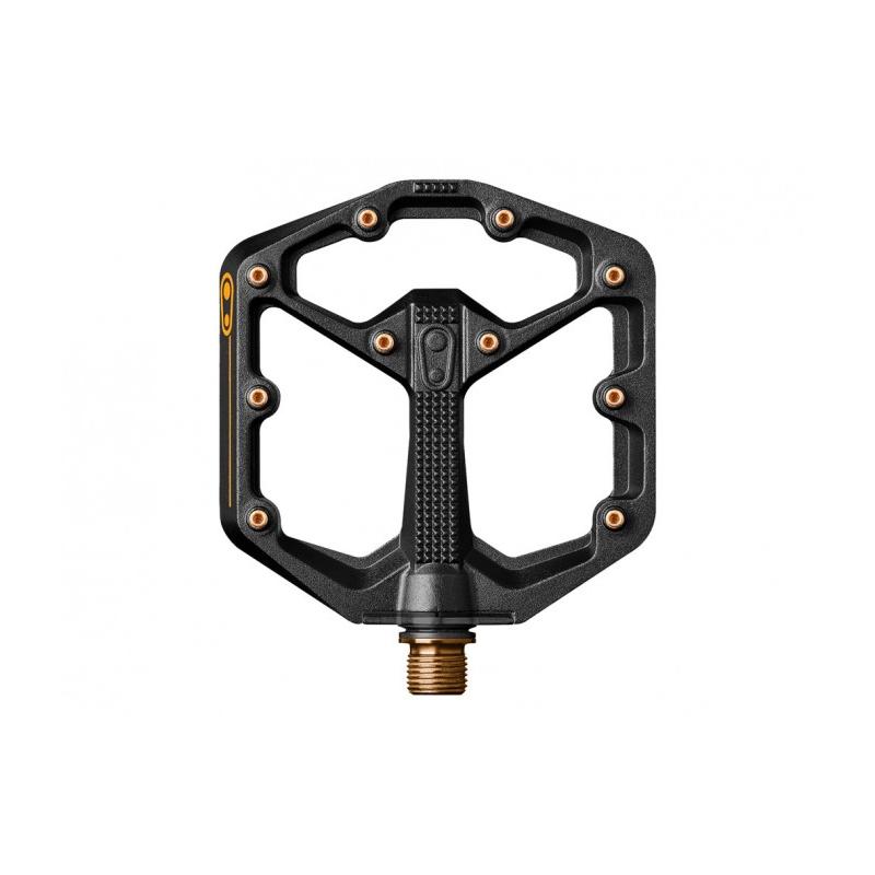 Crankbrothers Pedales Stamp 11 Color Negro/Dorado Talla Pequeño  CRANKBROTHERS   de ciclismo para bicicleta