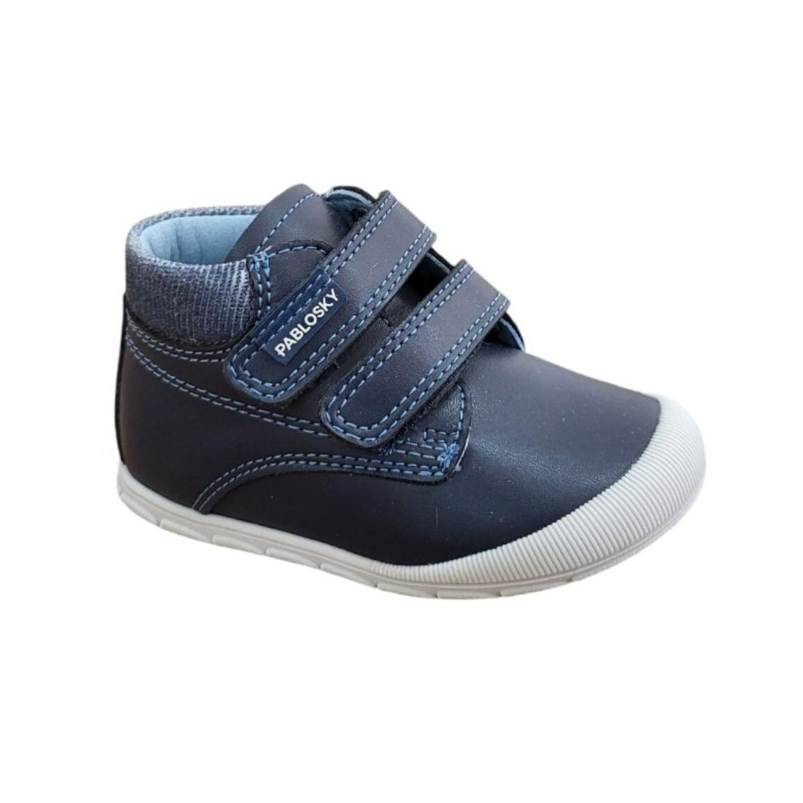 Botines Pablosky 045125 Barefoot respetuosos muy flexibles, cierre de velcro, puntera reforzada