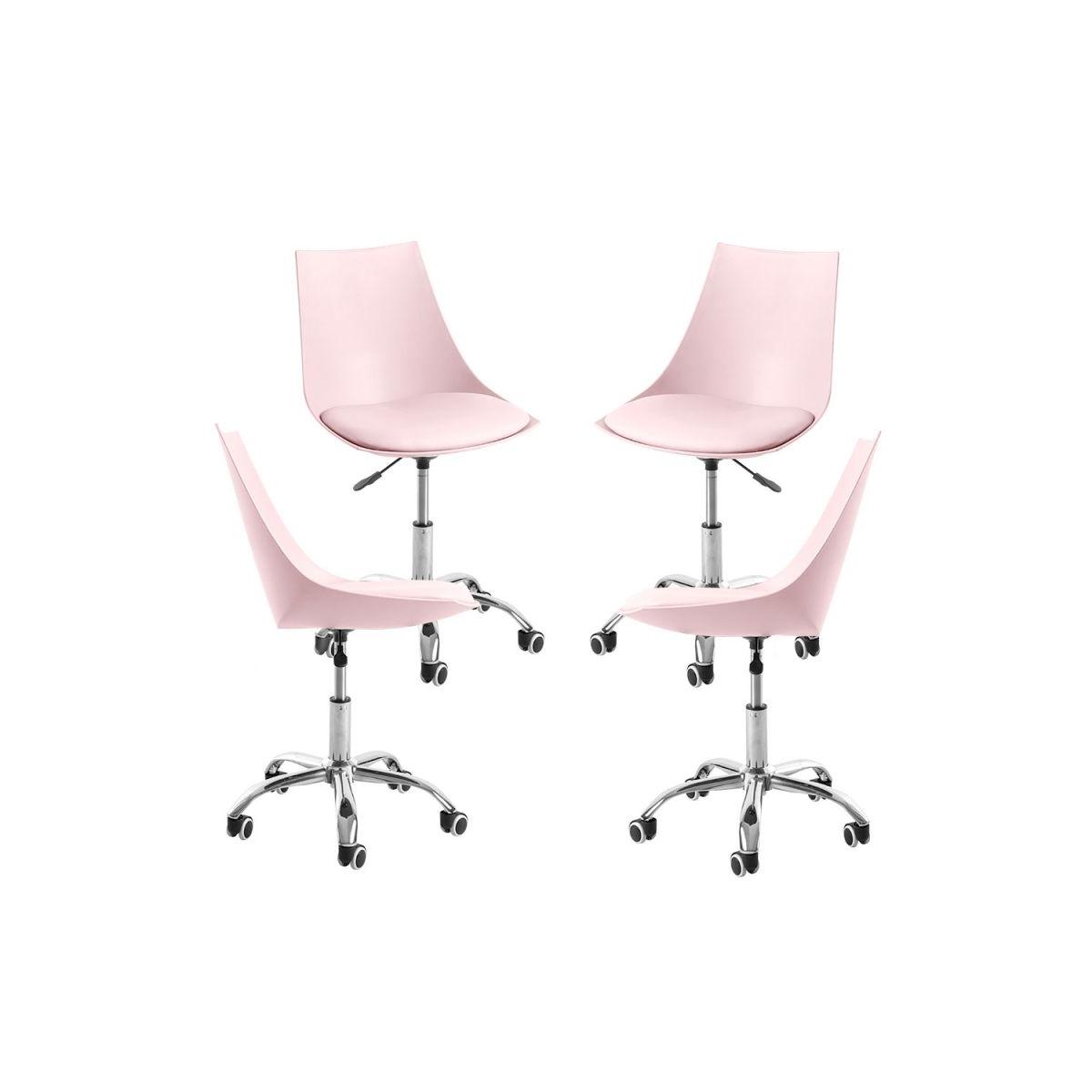 Regalos Miguel - Packs Sillas - Pack 4 Sillas Blok Office - Rosa