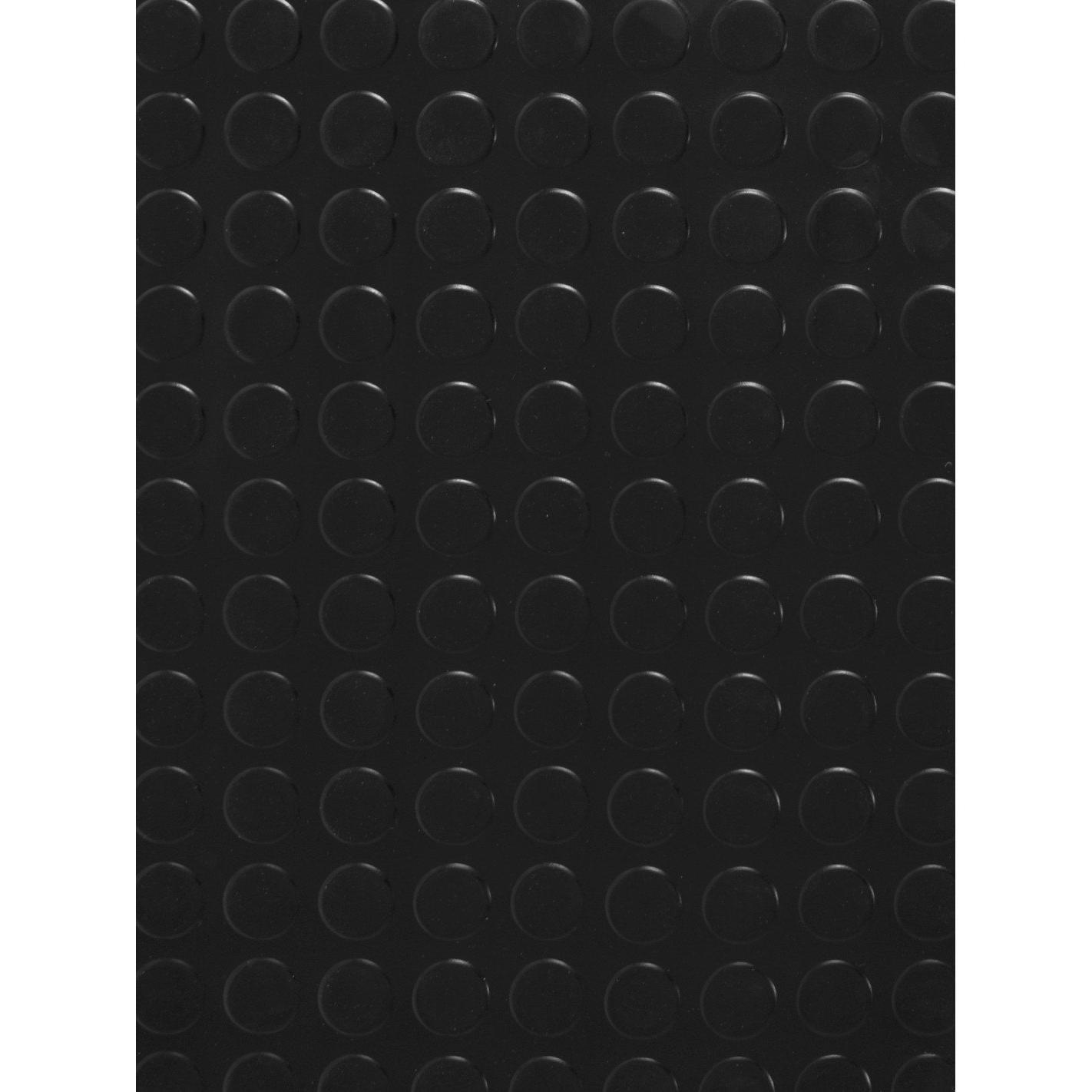 Suelo Goma Circulo Negro - Rollo 3 mm 15 x 1 m