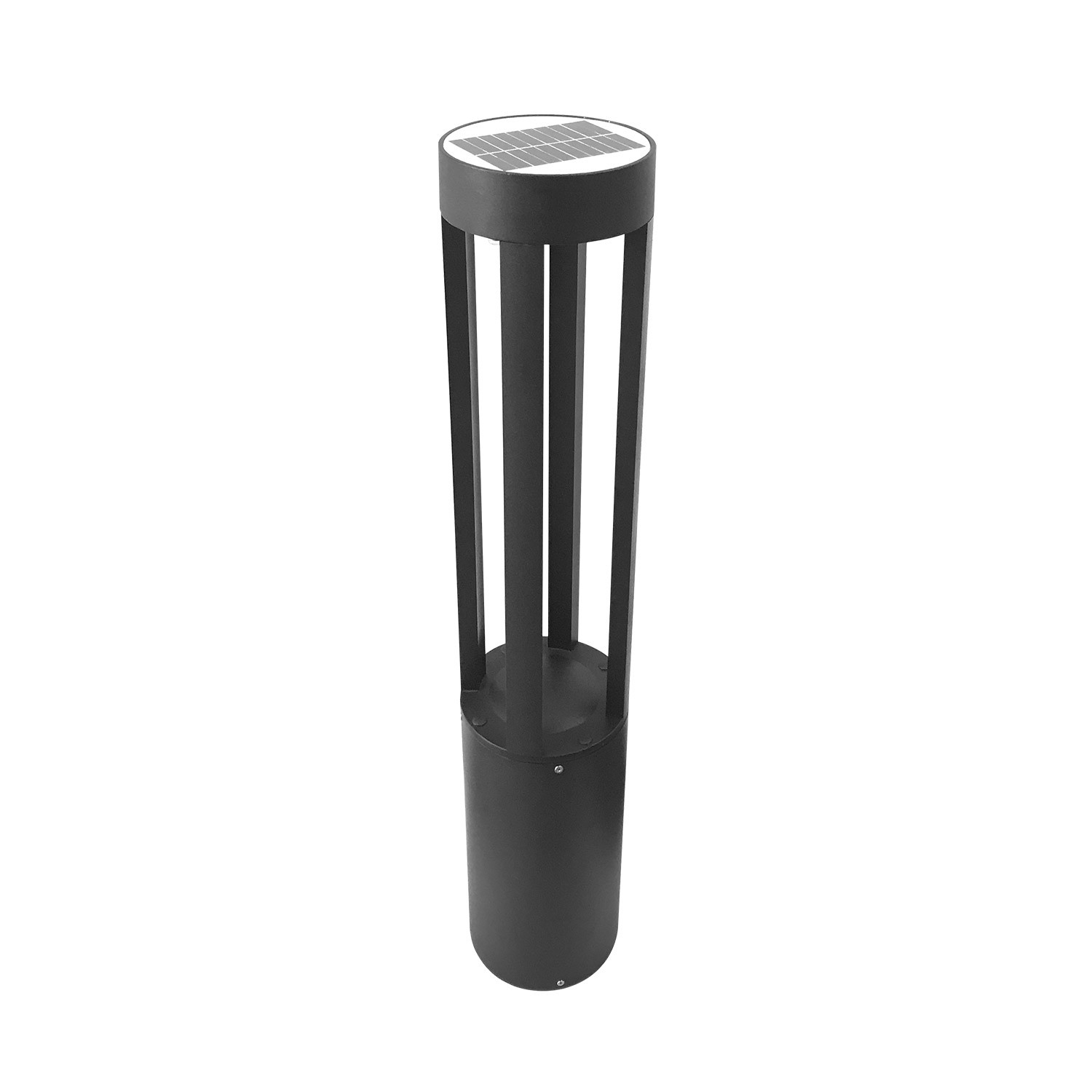 Ledkia Baliza Solar Exterior LED 1.5W Superficie Pie 80cm Siparia 3000K Blanco Cálido