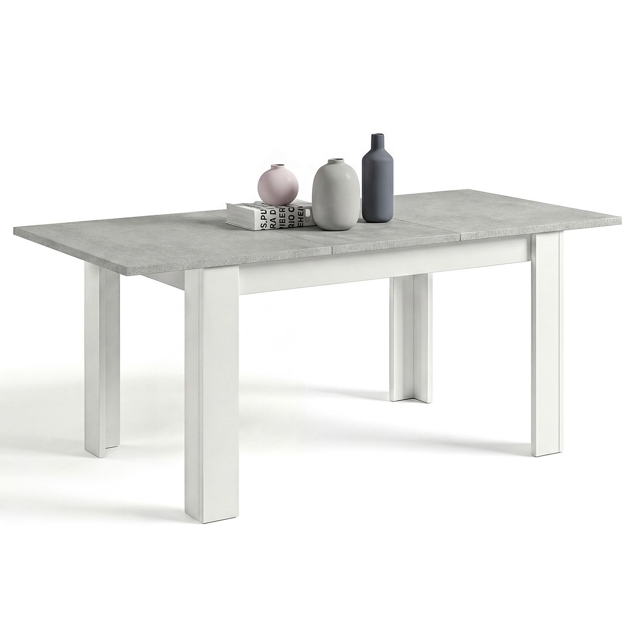 duehome - Mesa de comedor extensible 140-190x90 cm Sira