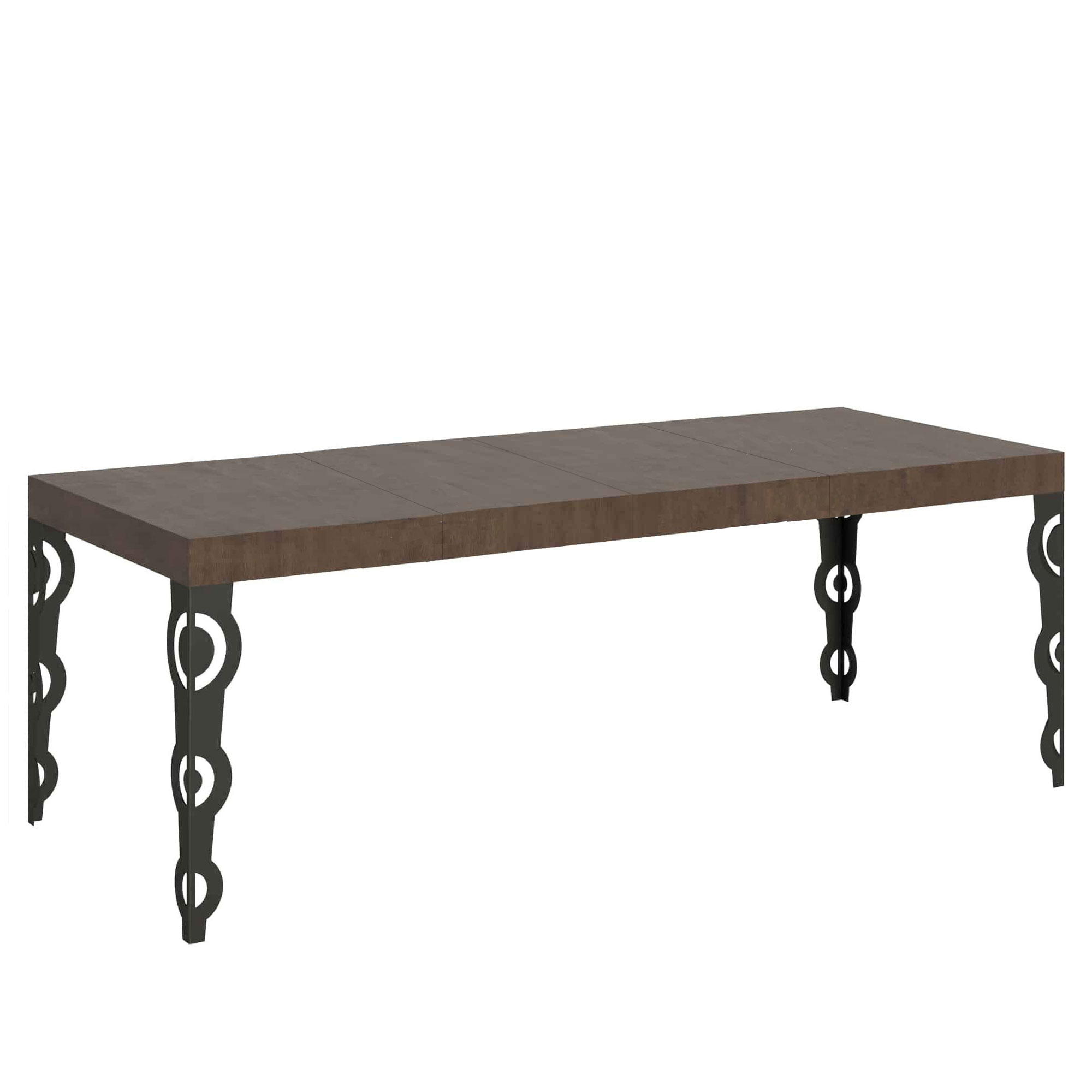 Mesa extensible 90x180/284 cm Karamay Premium Estructura Nogal Antracita - Itamoby
