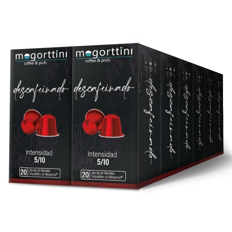 Descafeinado Mogorttini 12 cajas de 20 cápsulas Compatibles Nespresso 8436583660621