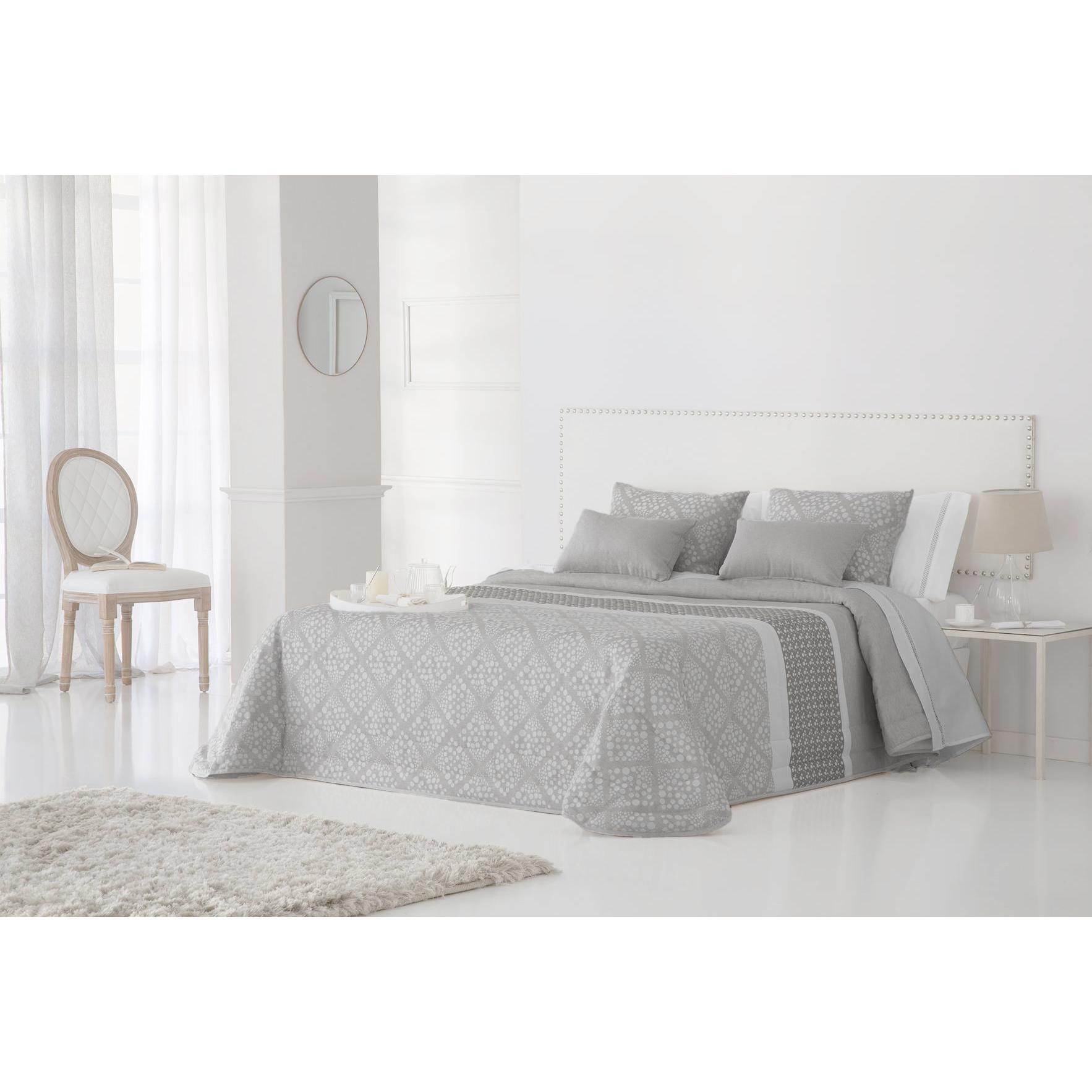 JVR - COLCHA BOUTI modelo CORINTO - Tejido Jacquard Pique - Fabricado en España - Cama 90/105/135/150/160/180