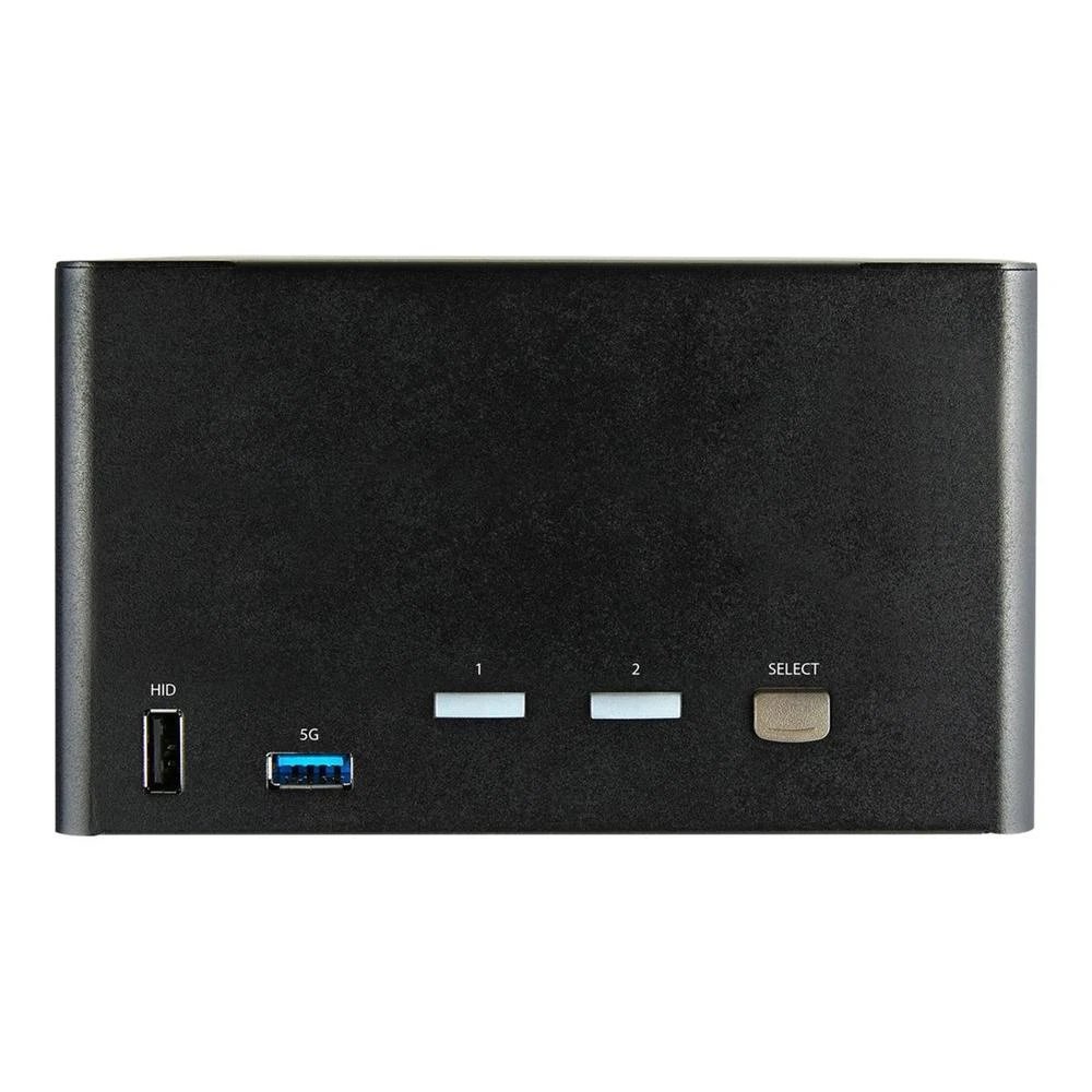 HUB Switch StarTech SV231QDPU34K  | DisplayPort 1.2 (soporte 4K UHD 3840x2160 @60 Hz), compatibilidad HDR y HDCP 2.2., Negro