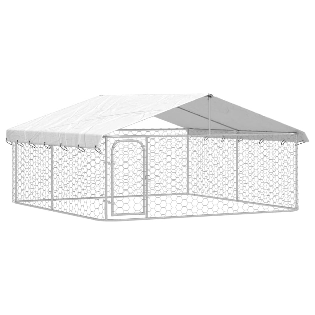 vidaXL Perrera de Exterior con Techo Jaula Perro Caseta Mascota Dimensiones 100 x 100 x 150 cm,  200 x 100 x 150 cm,  200 x 200 x 150 cm y mas