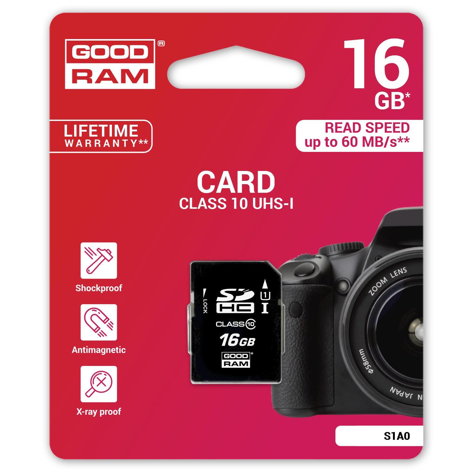 Goodram Tarjeta de Memoria SD Negro M - Alta Velocidad de Transferencia