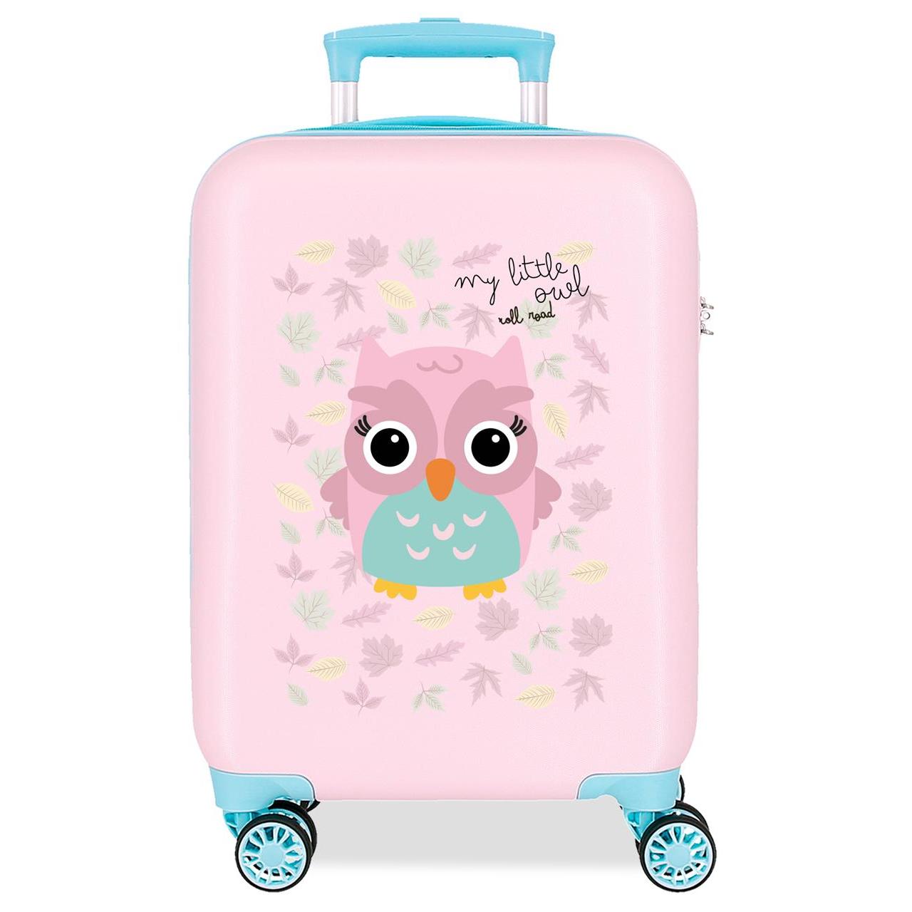 Maleta de cabina Roll road Happy pets Lion blanco 50x33x20cm
