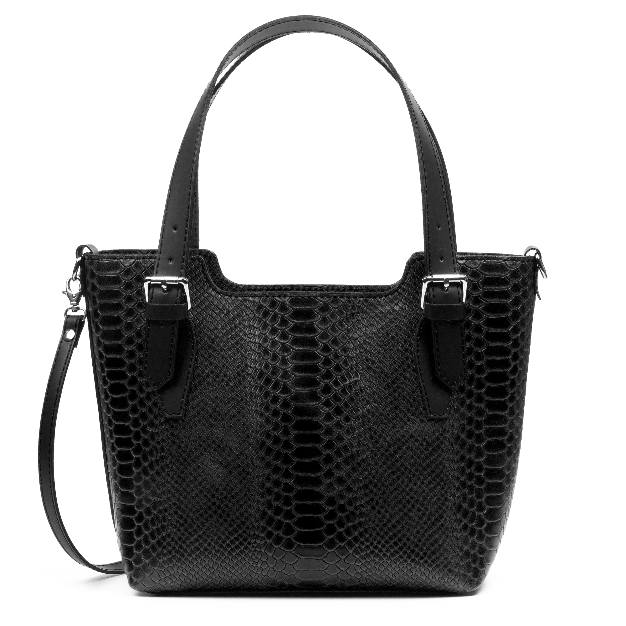 Firenze Artegiani. Arezzo Bolso tote Mujer.Piel auténtica Gamuza Grabado Serpiente. Made in Italy. Vera Pelle Italiana.