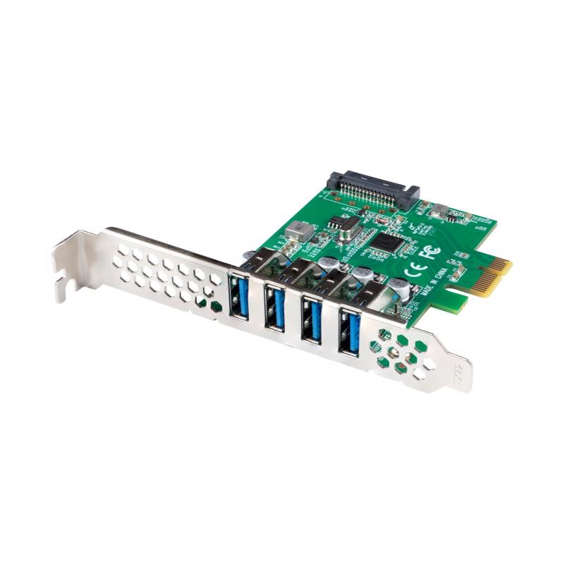 Lanberg Tarjeta PCI Express X1->4x USB-A 3.1 gen1 de perfil bajo