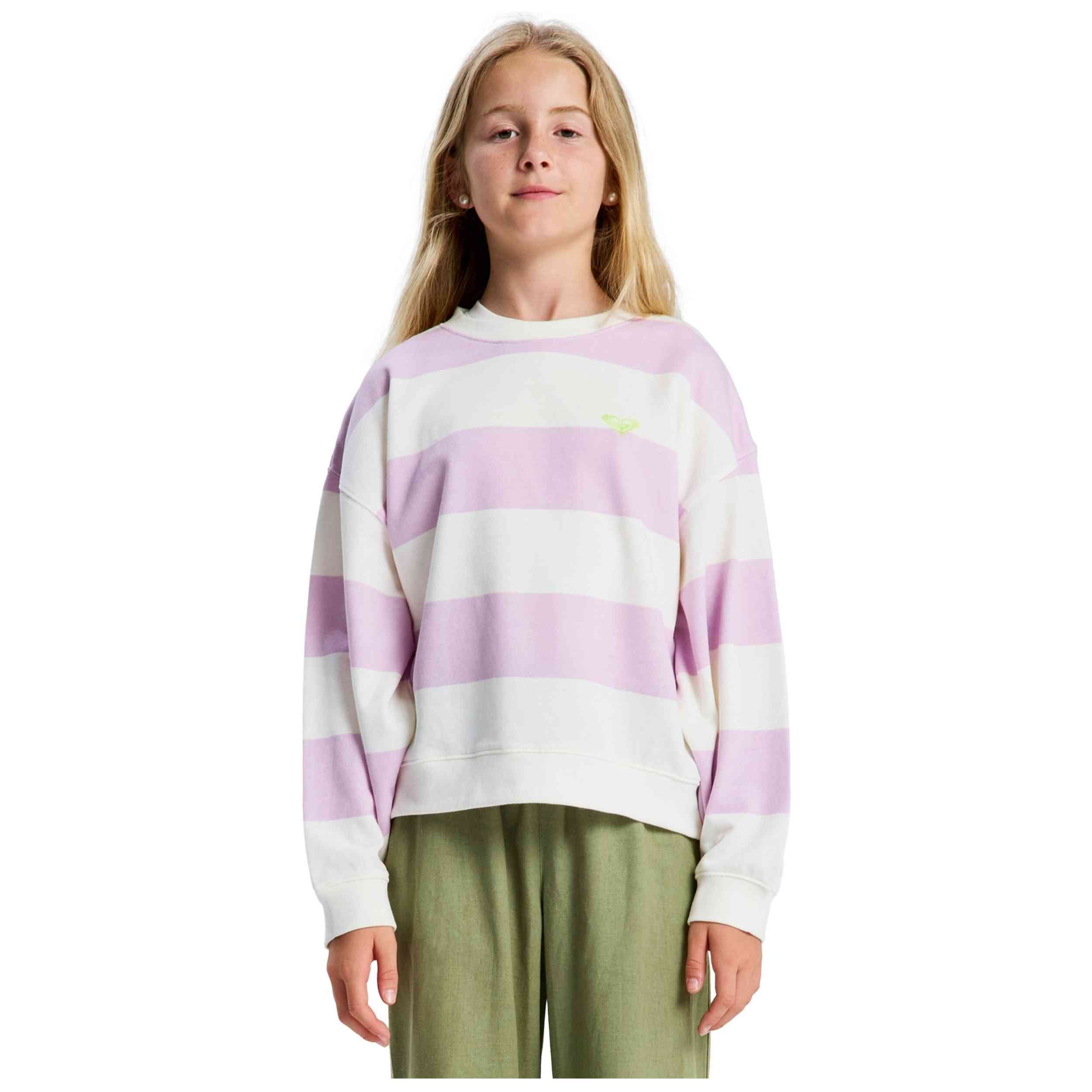 Sudadera Roxy modelo Little Things Crew en color Violeta