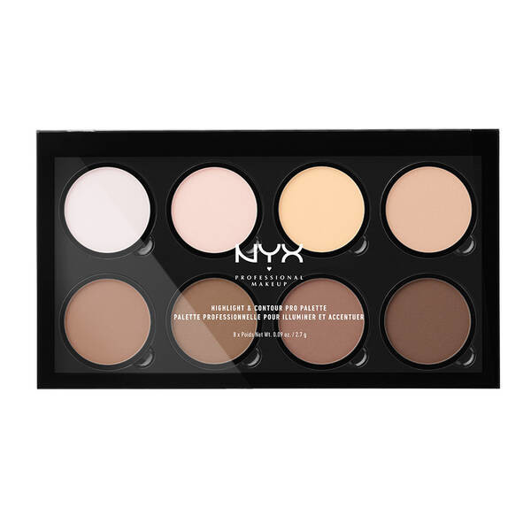 NYX Professional Makeup - NYX Professional Makeup Paleta de iluminador y contorneado Highlight & Contour Pro Palette