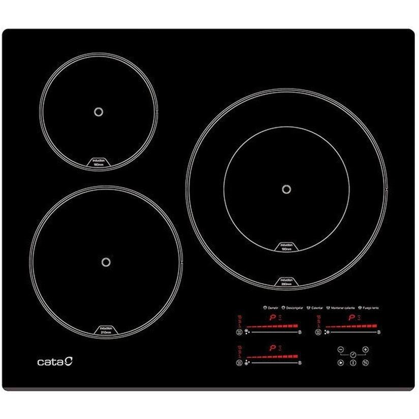 VITROCERAMICA INDUCCION CATA INSB 6028 BK/A 3 ZONAS COCCION ANCHO 60 CM