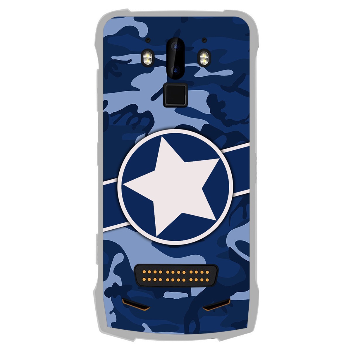 Tumundosmartphone Funda Gel Tpu para Doogee S90 diseño Camuflaje 03 Dibujos