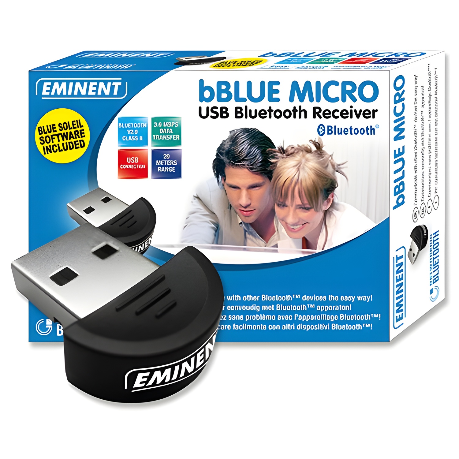 Adaptador Bluetooth Ewent para Comunicación Inalámbrica Fácil