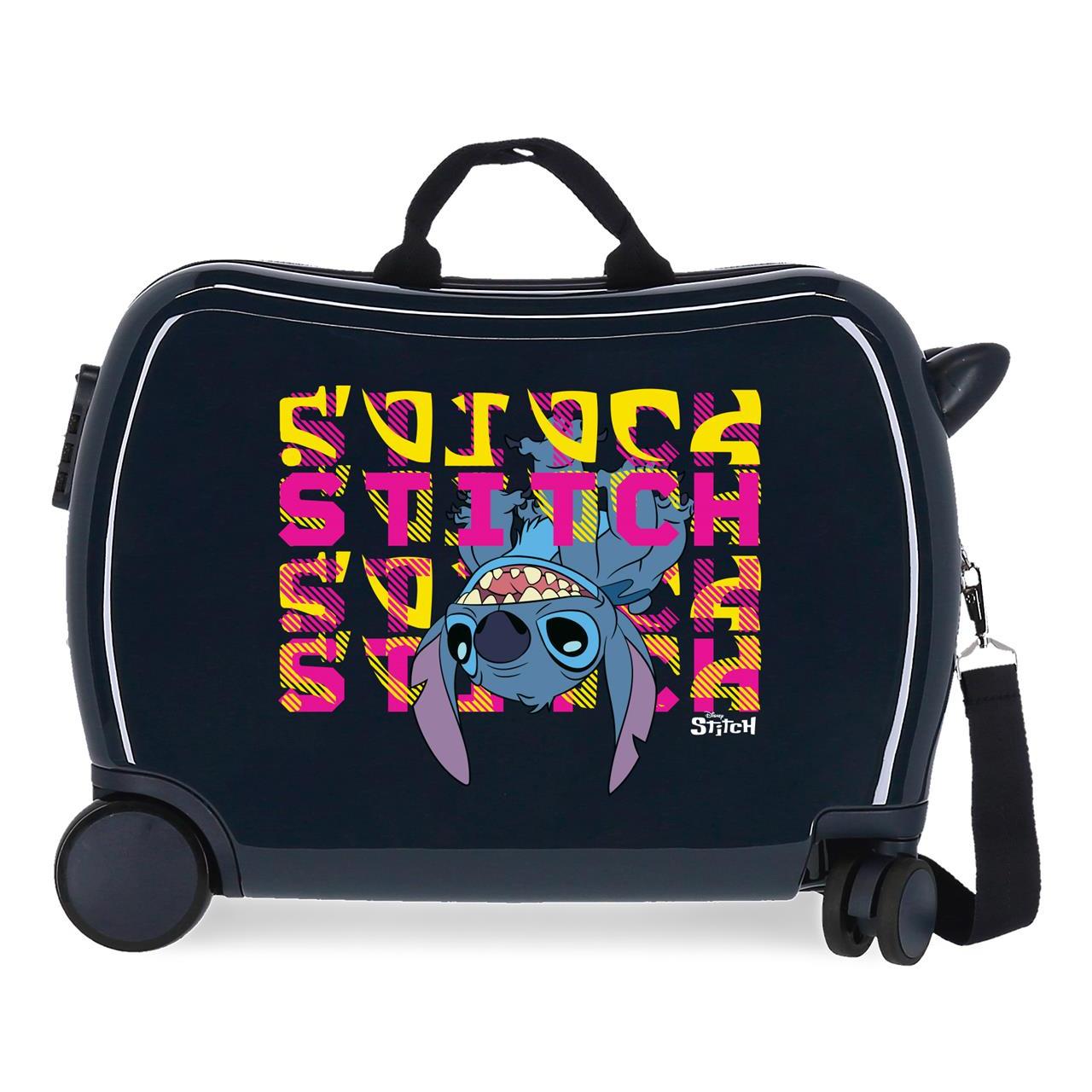 Disney Maleta Mediana ABS Rígida Stitch Naughty Azul