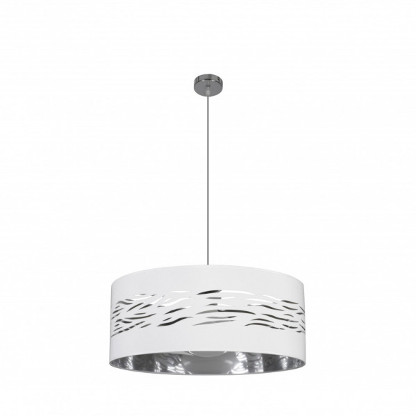 FABRILAMP Colgante Niebla 1xE27 Cromo Blanco Plata 50D