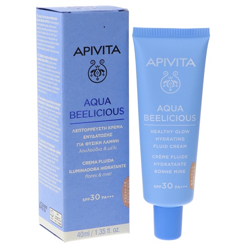 Apivita Aqua Beelicious Crema Fluida Iluminadora Spf30 40Ml