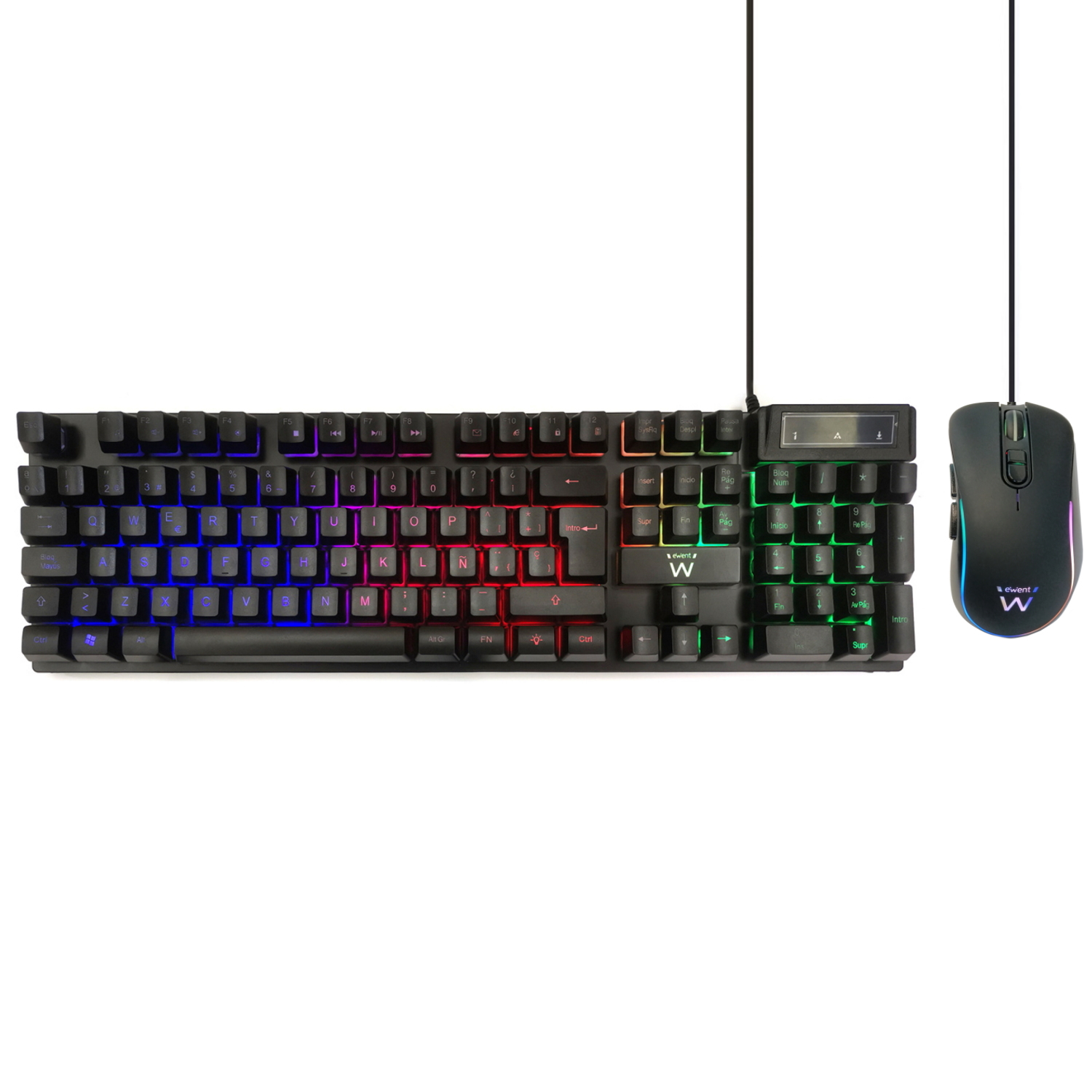 Ewent PL3201 Teclado USB - QWERTY Español - Negro